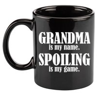 Grandma Is My Name Spoiling Is My Game 11oz C Handle Ceramic Mug