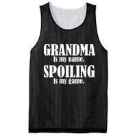 Grandma Is My Name Spoiling Is My Game Mesh Reversible Basketball Jersey Tank