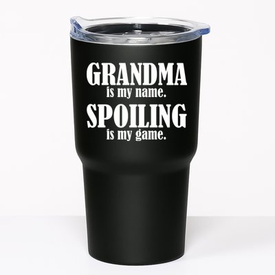 Grandma Is My Name Spoiling Is My Game Tumbler