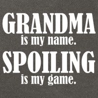 Grandma Is My Name Spoiling Is My Game Cotton Canvas Backpack