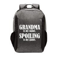 Grandma Is My Name Spoiling Is My Game Vector Backpack