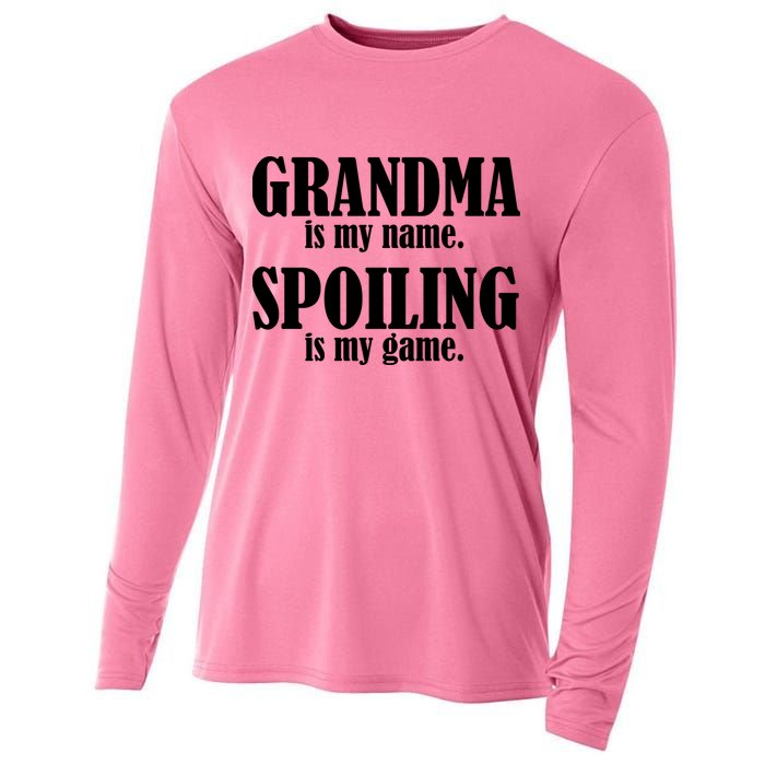 Grandma Is My Name Spoiling Is My Game Cooling Performance Long Sleeve Crew