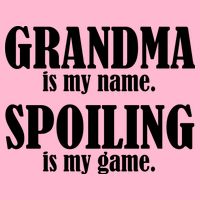 Grandma Is My Name Spoiling Is My Game Baby Bodysuit