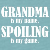 Grandma Is My Name Spoiling Is My Game Sueded Cloud Jersey T-Shirt