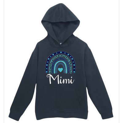 Grandma MiMi Blue Leopard Rainbow Urban Pullover Hoodie