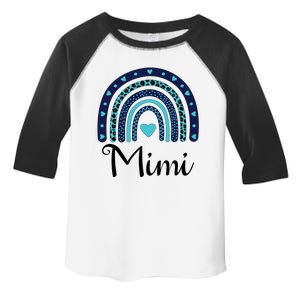 Grandma MiMi Blue Leopard Rainbow Toddler Fine Jersey T-Shirt