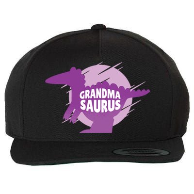 Grandma Saurus Wool Snapback Cap