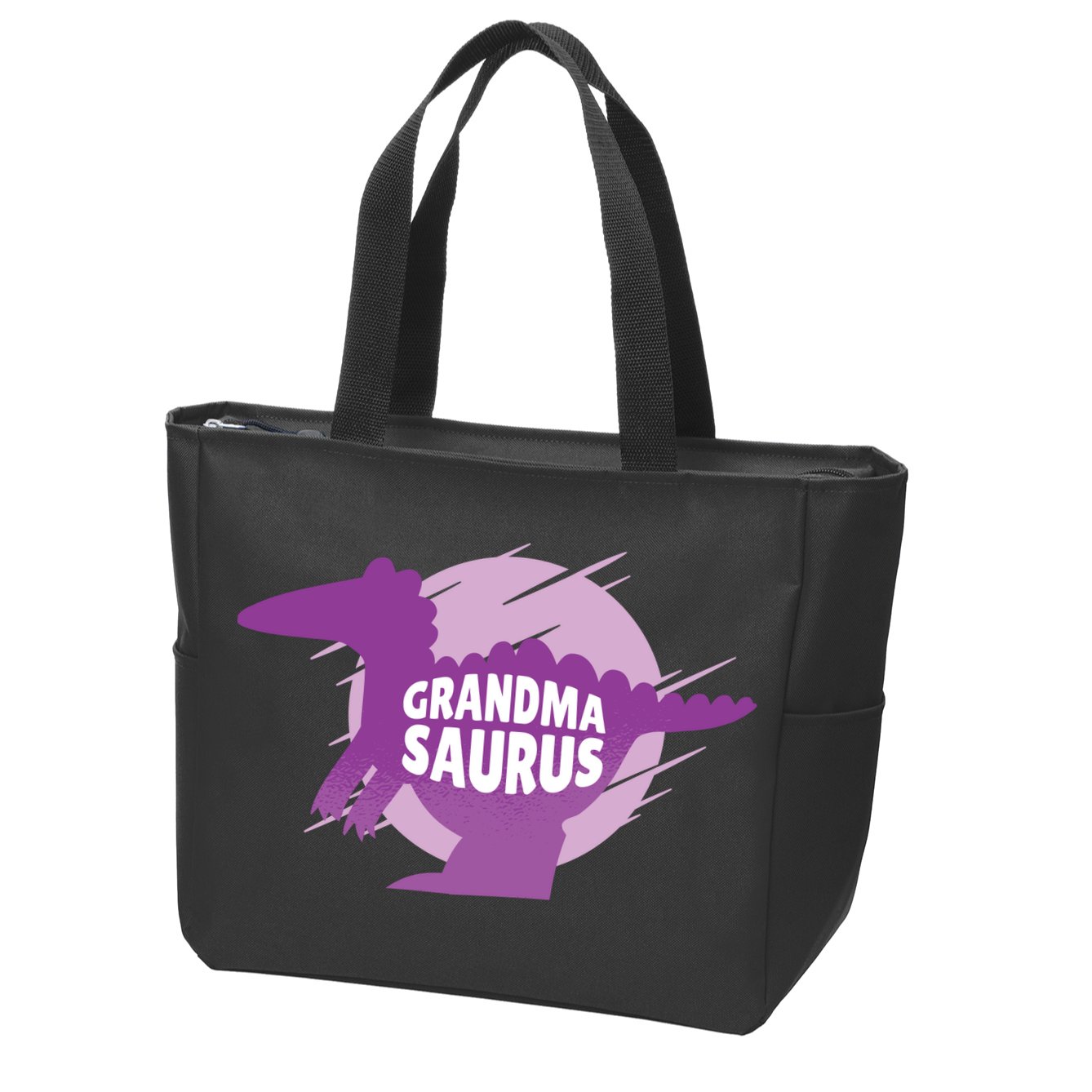 Grandma Saurus Zip Tote Bag