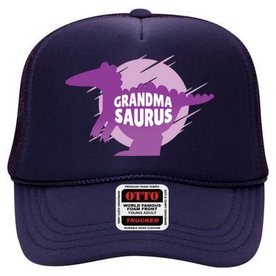 Grandma Saurus High Crown Mesh Back Trucker Hat