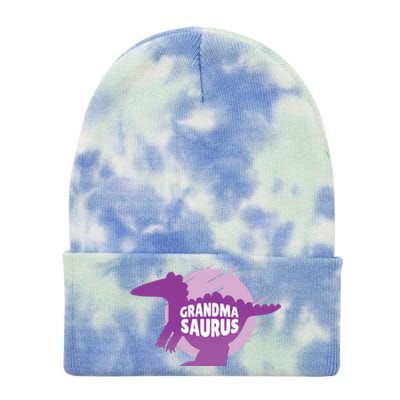 Grandma Saurus Tie Dye 12in Knit Beanie