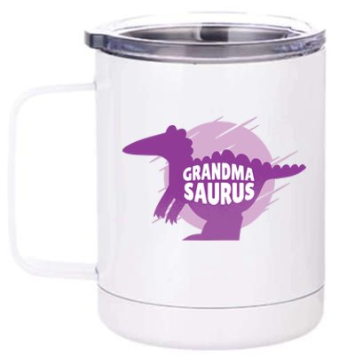 Grandma Saurus 12 oz Stainless Steel Tumbler Cup