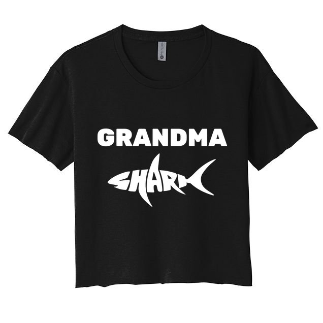 Grandma Shark Crop Top