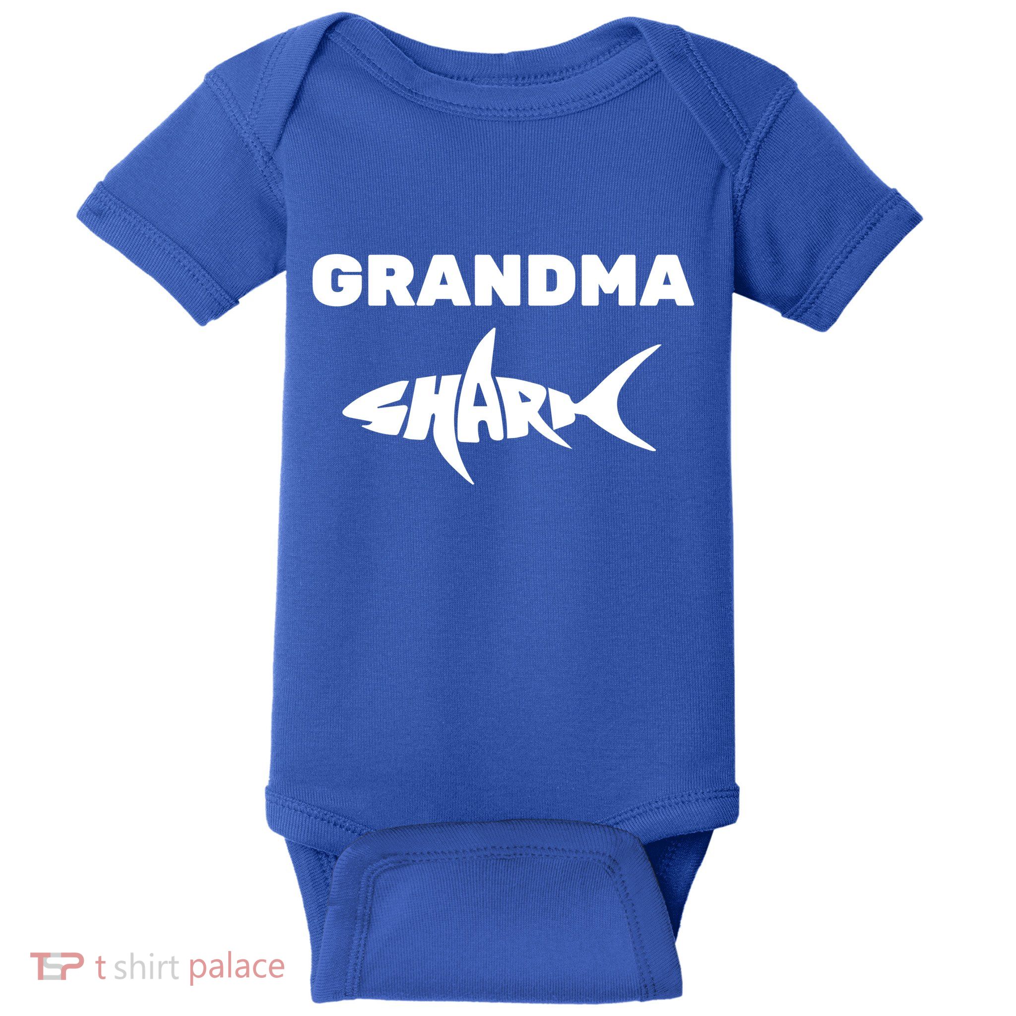 Grandma Shark Baby Bodysuit