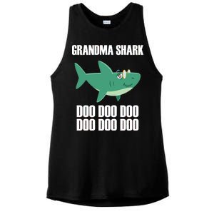 Grandma Shark Doo Ladies PosiCharge Tri-Blend Wicking Tank