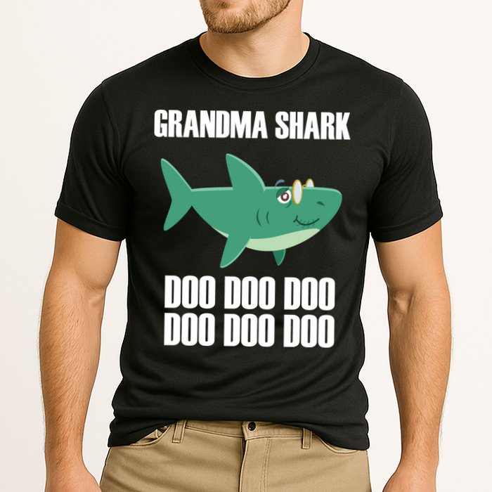 Grandma Shark Doo Cooling Performance Crew T-Shirt