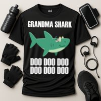 Grandma Shark Doo Cooling Performance Crew T-Shirt