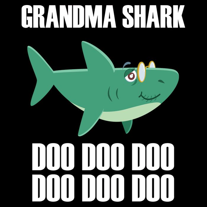 Grandma Shark Doo Cooling Performance Crew T-Shirt
