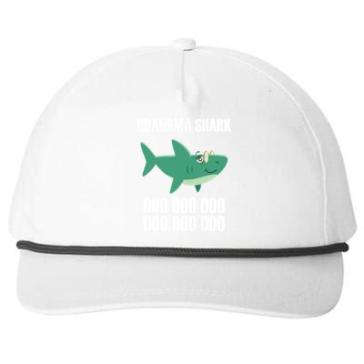 Grandma Shark Doo Snapback Five-Panel Rope Hat