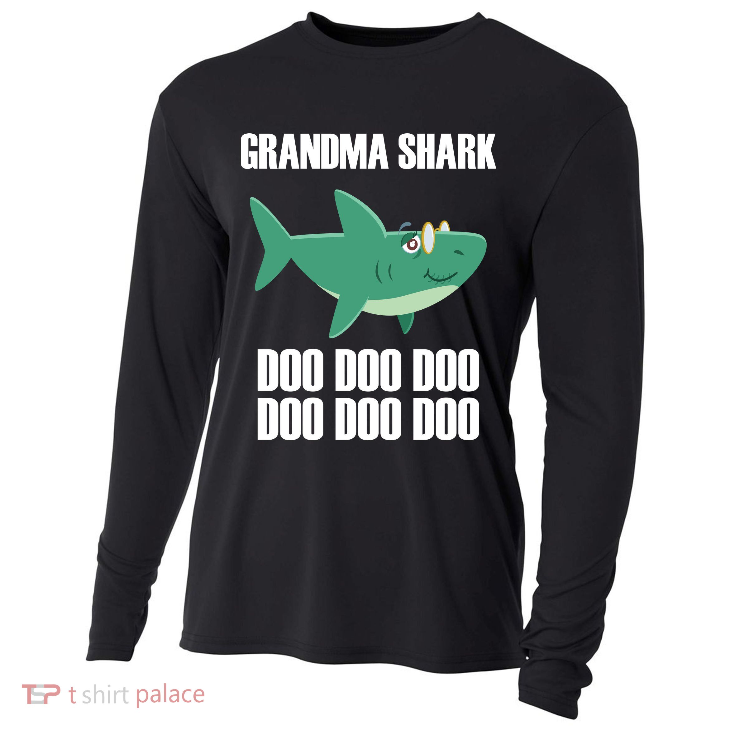 Grandma Shark Doo Cooling Performance Long Sleeve Crew