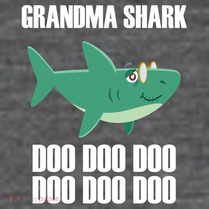 Grandma Shark Doo Button