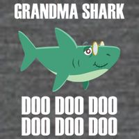 Grandma Shark Doo Flatbill Hat