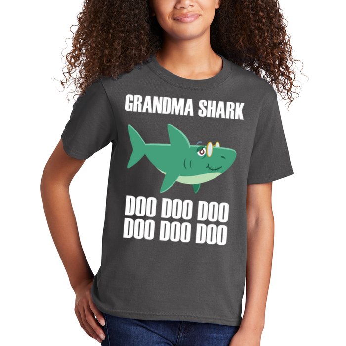 Grandma Shark Doo Kids T-Shirt