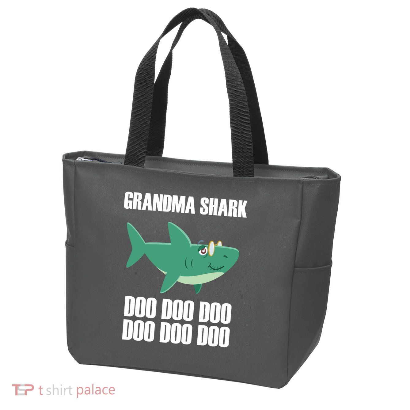 Grandma Shark Doo Zip Tote Bag
