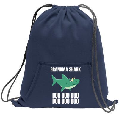 Grandma Shark Doo Sweatshirt Cinch Pack Bag