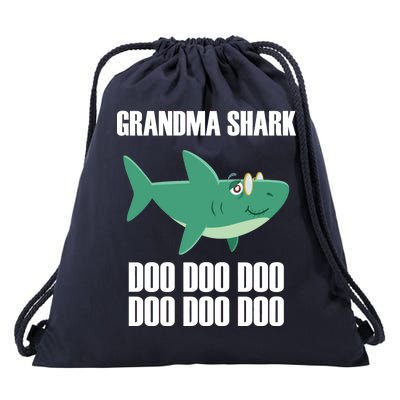 Grandma Shark Doo Drawstring Bag