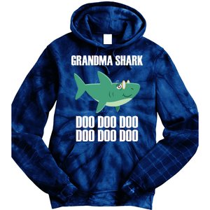 Grandma Shark Doo Tie Dye Hoodie