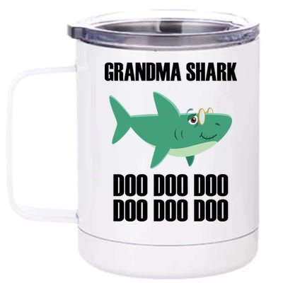 Grandma Shark Doo 12 oz Stainless Steel Tumbler Cup