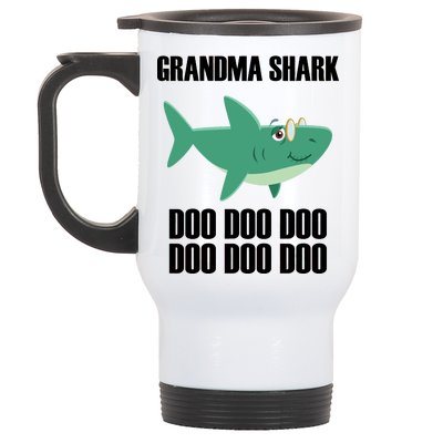 Grandma Shark Doo Stainless Steel Travel Mug