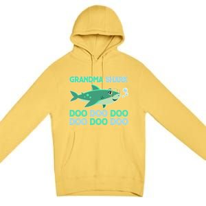 Grandma Shark Doo Doo Doo Premium Pullover Hoodie