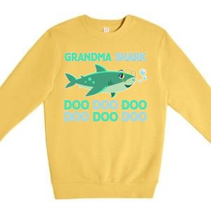 Grandma Shark Doo Doo Doo Premium Crewneck Sweatshirt