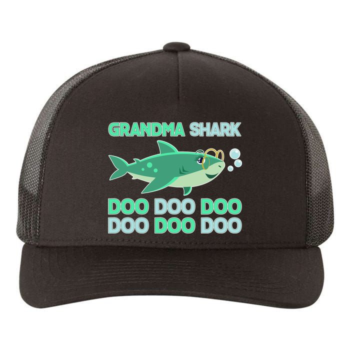 Grandma Shark Doo Doo Doo Yupoong Adult 5-Panel Trucker Hat