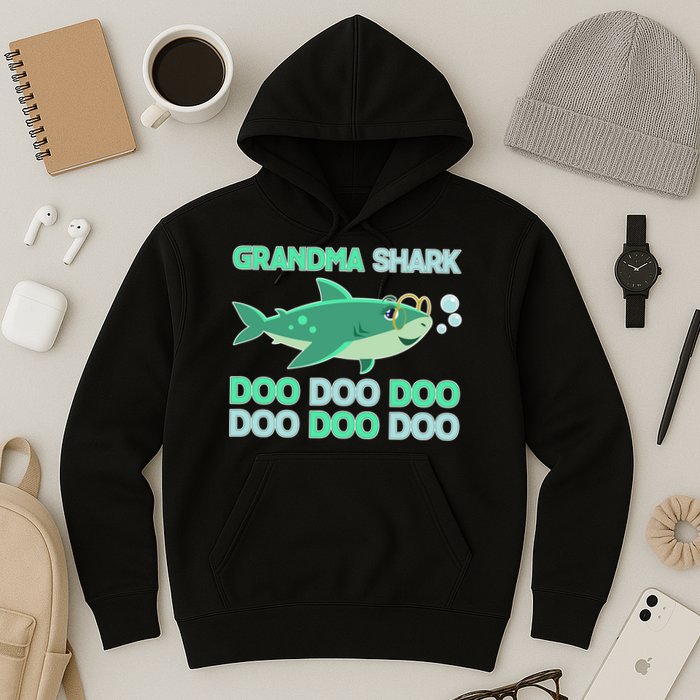 Grandma Shark Doo Doo Doo Hoodie