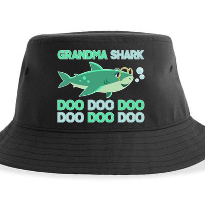 Grandma Shark Doo Doo Doo Sustainable Bucket Hat