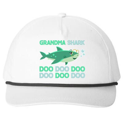 Grandma Shark Doo Doo Doo Snapback Five-Panel Rope Hat