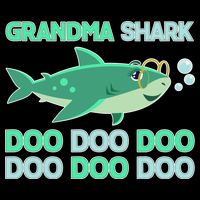 Grandma Shark Doo Doo Doo Bucket Hat