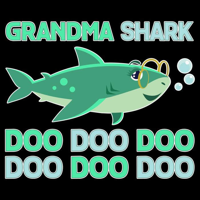 Grandma Shark Doo Doo Doo Bucket Hat