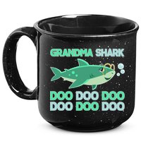 Grandma Shark Doo Doo Doo 15oz Campfire Ceramic Mug