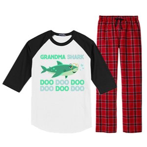 Grandma Shark Doo Doo Doo Raglan Sleeve Pajama Set