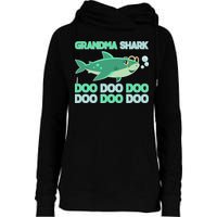 Grandma Shark Doo Doo Doo Womens Funnel Neck Pullover Hood