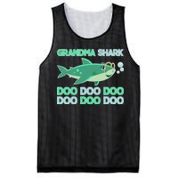 Grandma Shark Doo Doo Doo Mesh Reversible Basketball Jersey Tank