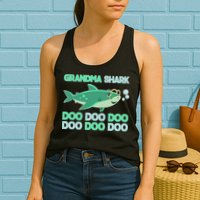 Grandma Shark Doo Doo Doo Womens Tank Top