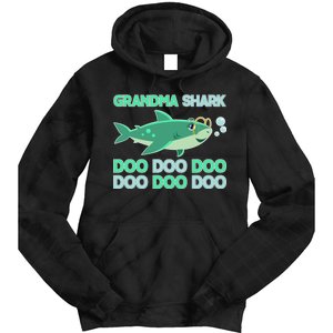 Grandma Shark Doo Doo Doo Tie Dye Hoodie