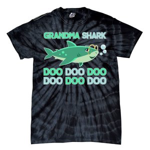 Grandma Shark Doo Doo Doo Tie-Dye T-Shirt