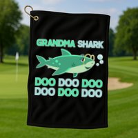 Grandma Shark Doo Doo Doo Golf Towel
