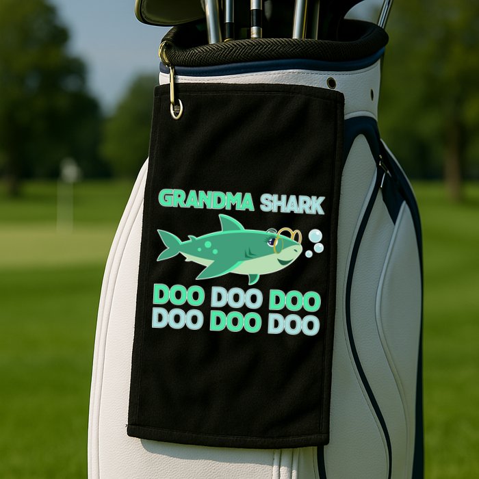 Grandma Shark Doo Doo Doo Golf Towel