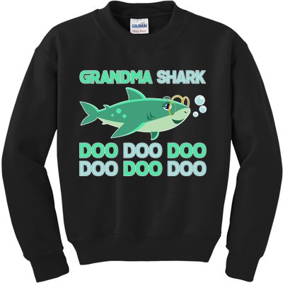 Grandma Shark Doo Doo Doo Kids Sweatshirt